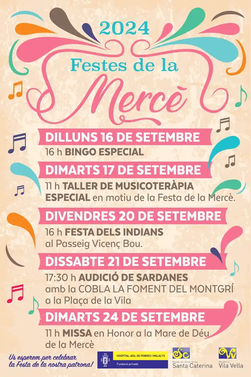 Cartell de la Festa de la Mercè